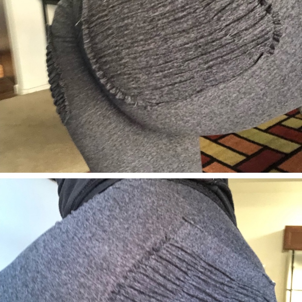 AUTHENTIC Cute BOOTY Lounge Leggings - *SOLD OUT* Charcoal and Black Sz S - Picture 3 of 9